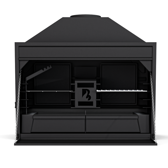 BRANT Inbouw Braai 1200 – Houtgestookte BBQ voor Buitenkeukens
