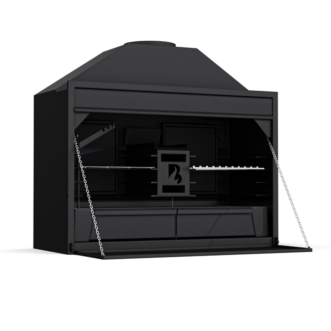 BRANT Inbouw Braai 1200 – Houtgestookte BBQ voor Buitenkeukens