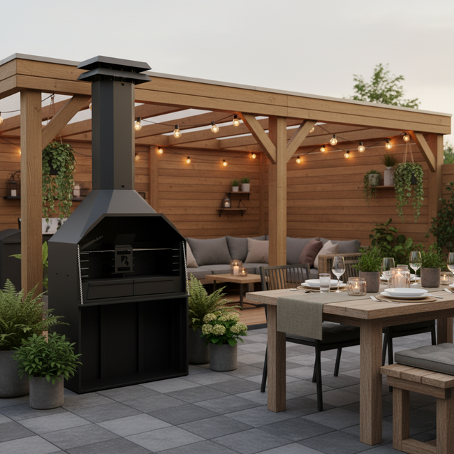 BRANT Vrijstaande Braai 120 cm – Zuid-Afrikaanse BBQ