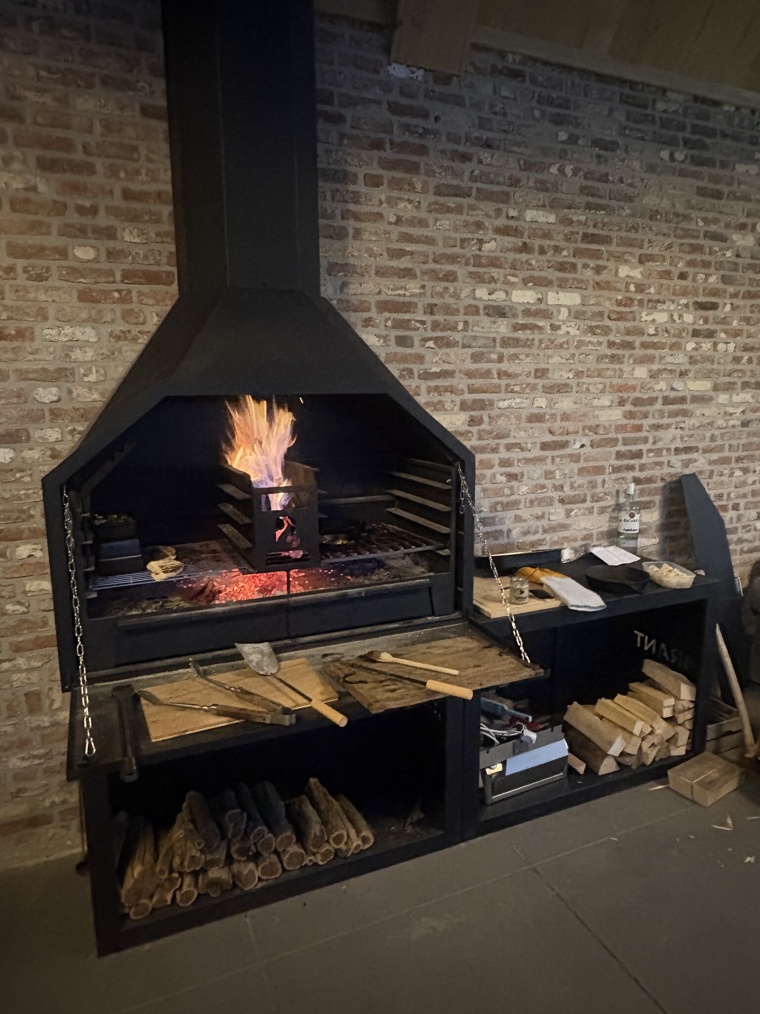 Brant braai detail vuur