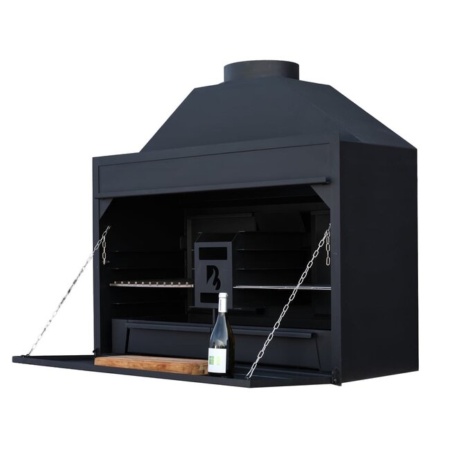 BRANT Inbouw Braai 1200 – Houtgestookte BBQ voor Buitenkeukens