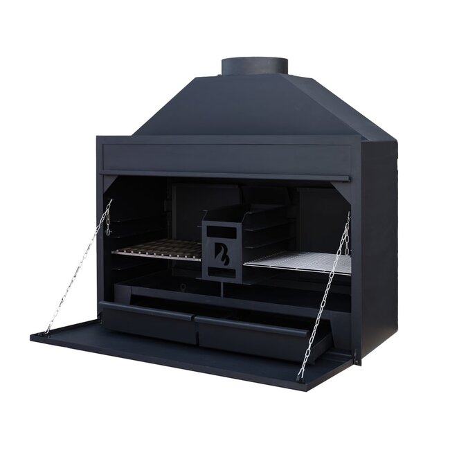 BRANT Inbouw Braai 1200 – Houtgestookte BBQ voor Buitenkeukens