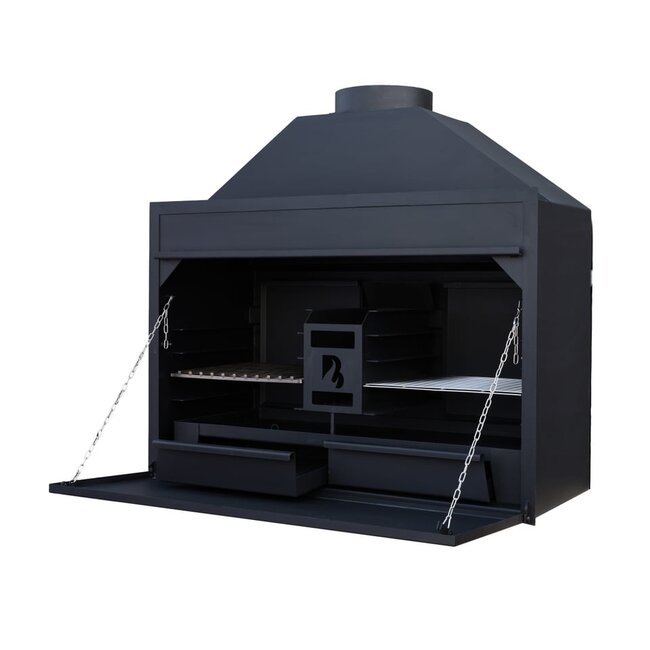 BRANT Inbouw Braai 1200 – Houtgestookte BBQ voor Buitenkeukens