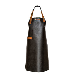 New York Brown Leren Schort