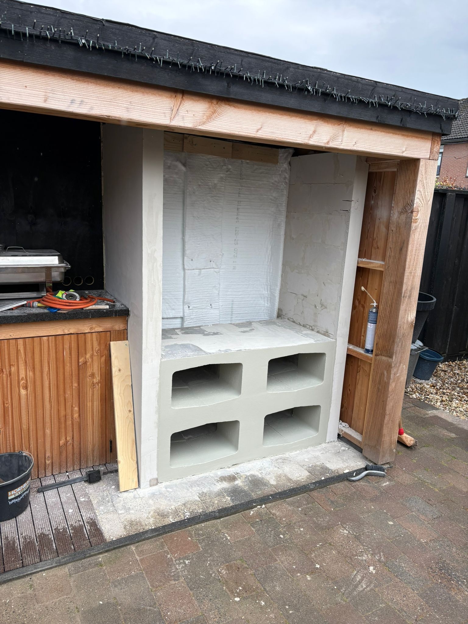 Gemetseld frame voor BRANT Inbouw Braai 120 cm