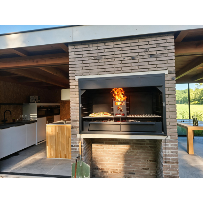 Inbouw Braai 120 cm – Houtgestookte BBQ