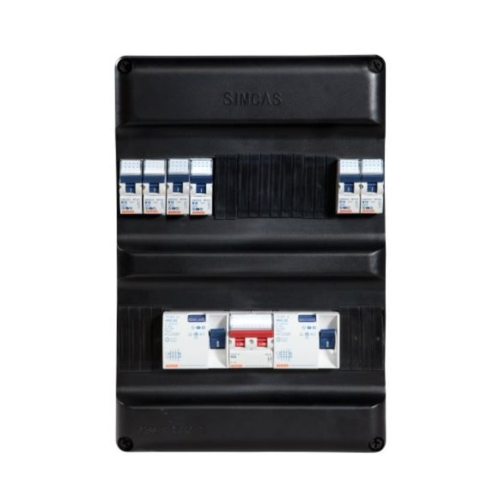 Gewiss Groepenkast 3Fase 400V / 2x Aardlek / 6x Groep