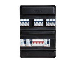 Gewiss Groepenkast 3Fase 400V / 3x Aardlek / 9x Groep