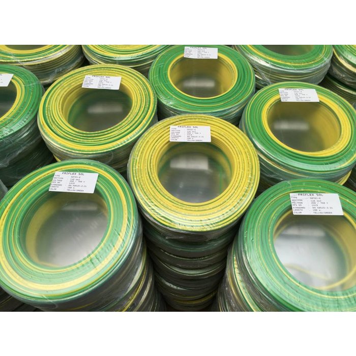 Friflex Aardkabel  4mm² - rol 100mtr. B2ca-s1a,d1,a1