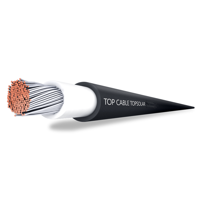 Top Cable Solarkabel H1Z2Z2-K 10mm² Haspel Zwart 500 mtr. Cca-s1b,d2,a1
