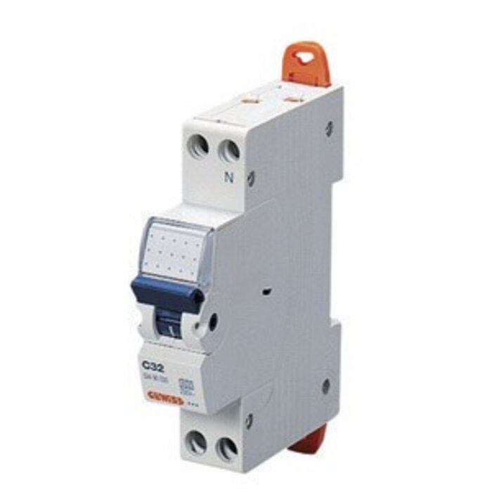 Gewiss Automaat 20A 2 Pol C-kar 1 Module