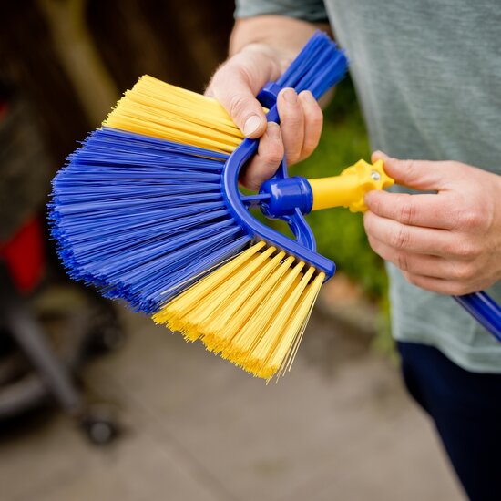 Shine for your daily cleaning Shine Mega Telescopische Bezem 3.6 meter - Hoek- en dakgootborstel