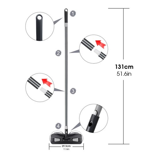 Shine for your daily cleaning Shine - Cyclonic mop - Roterende dweil voor vloeren en ramen