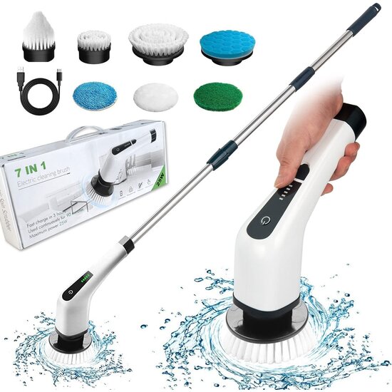 Shine for your daily cleaning Shine - 7 in 1 - Elektrische reinigingsborstel - 360º draaibaar