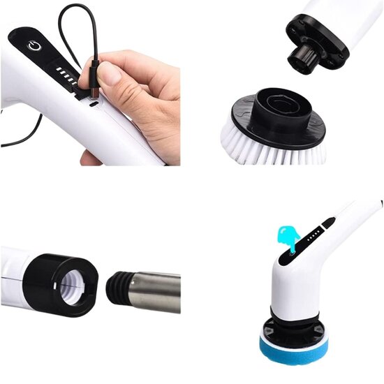 Shine for your daily cleaning Shine - 7 in 1 - Elektrische reinigingsborstel - 360º draaibaar
