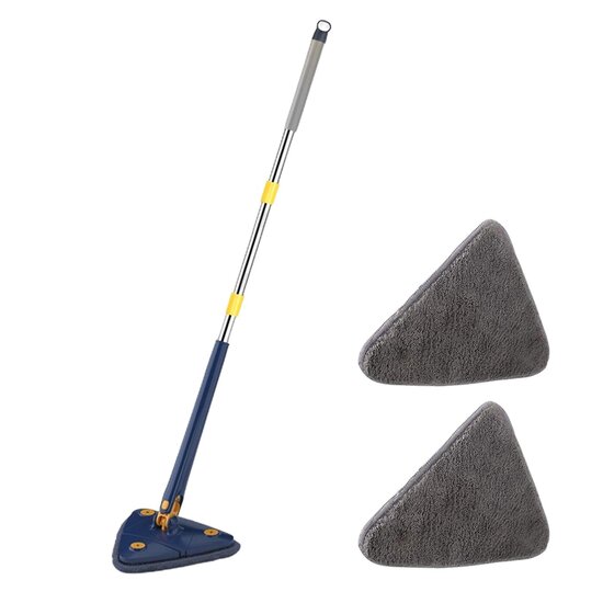 Shine for your daily cleaning Shine - Multifunctionele mop- 360° draaibare verstelbare schoonmaak mop met uitwringfunctie - Incl. 2 microvezel doeken