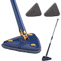 Shine for your daily cleaning Shine - Multifunctionele mop- 360° draaibare verstelbare schoonmaak mop met uitwringfunctie - Incl. 2 microvezel doeken
