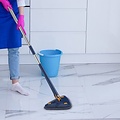Shine for your daily cleaning Shine - Multifunctionele mop- 360° draaibare verstelbare schoonmaak mop met uitwringfunctie - Incl. 2 microvezel doeken