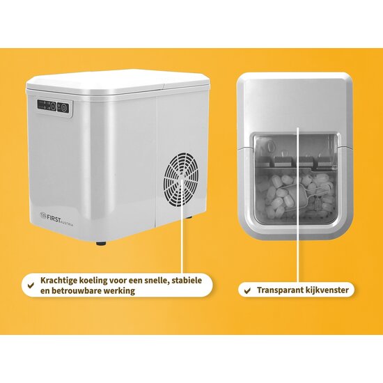 TZS First Austria TZS First Austria - IJsblokjesmachine - Incl. schep en lekbak - 2.2L - Wit - 5104