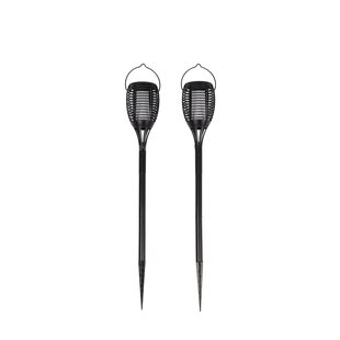 FlinQ - Torch - Solar Tuinfakkels - Tuinverlichting op zonne-energie - Tuinlantaarns - Padverlichting - 2-pack