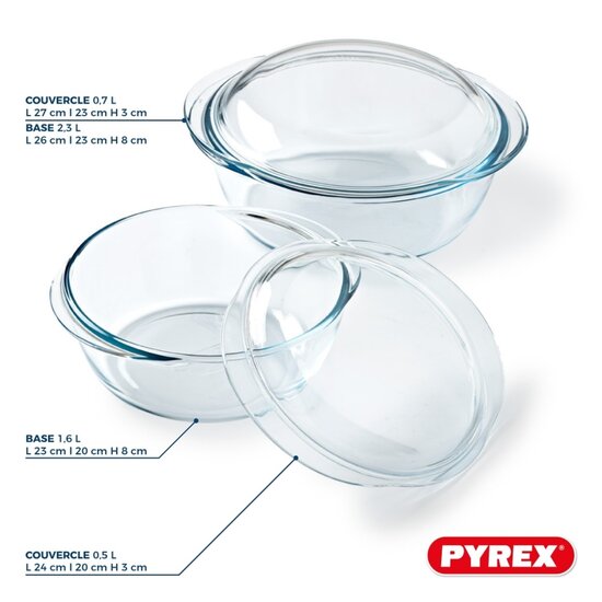 Pyrex Pyrex 4-in-1 Ronde Ovenschalen