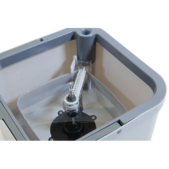 Nexxt Nexxt Dweilset met roterend uitwringsysteem – Dweil met emmer, dubbele watercompartimenten en zeepdispenser