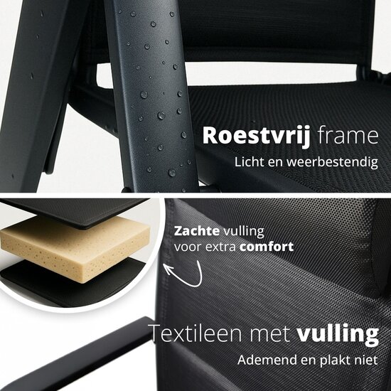 FlinQ FlinQ Foldable Chair Vylora 2-pack – Comfortabel ontspannen, waar je ook bent