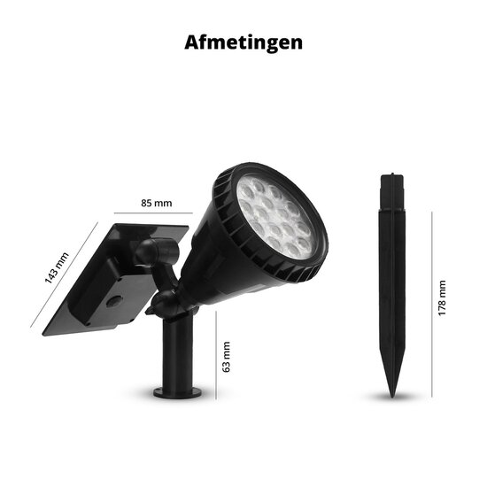 FlinQ FlinQ Smart Outdoor Solar Spot - Innovatieve en Duurzame Verlichting voor Buiten