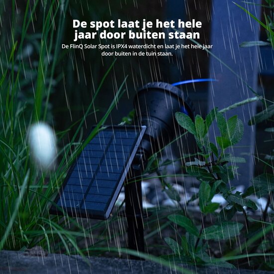 FlinQ FlinQ Smart Outdoor Solar Spot - Innovatieve en Duurzame Verlichting voor Buiten