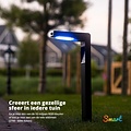 FlinQ FlinQ - Smart Solar Tuinlamp- 2-pack - Solar Tuinverlichting - Wit & Gekleurd licht - Bewegingssensor - Gaia