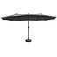 909 outdoor 909 Outdoor - Dubbele Parasol - Zwart - 4,5 M lang