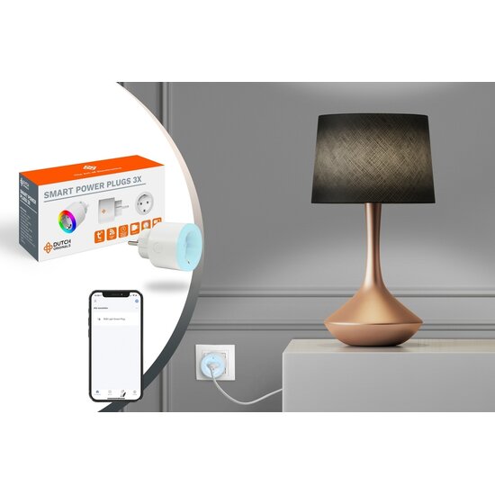 Dutch originals Dutch_originals - Smart Plugs - Set / 3 - Google Home / Alexa