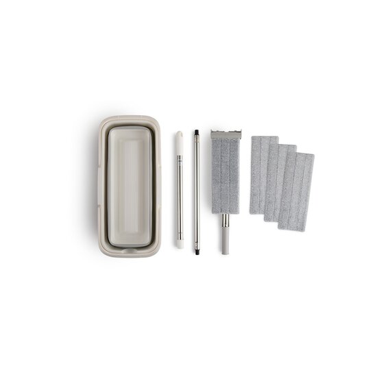 Umuzi Cleaning Umuzi Cleaning Zelfreinigende Dweilset incl. Opvouwbare Emmer en 4 Moppen