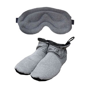 Cozy Boots & Cozy Eyes - Warmte /koelte Pantoffels en Oogmasker