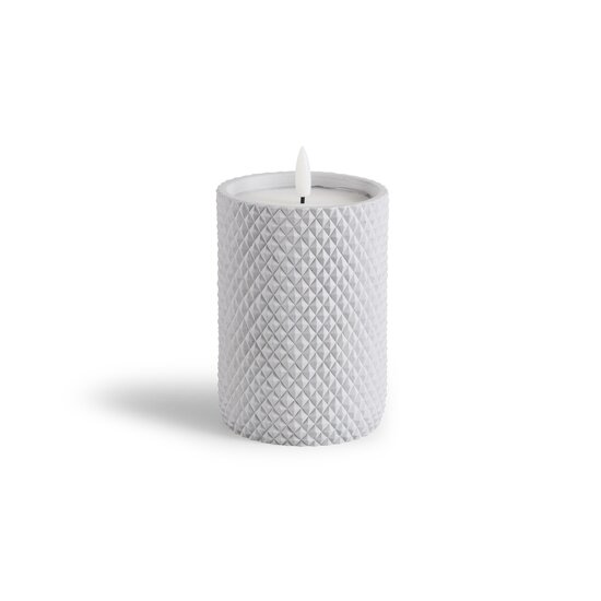 Lifa Living Lifa Living LED Kaars Set/3 - Cementen Houders met Kabelpatroon