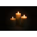 Lifa Living Lifa Living LED Kaars Set/3 met Wax en Kabelpatroon