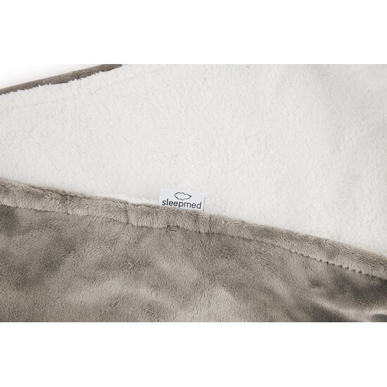 Sleepmed Sleepmed - Elektrische Knuffeldeken Taupe – Warmte en Comfort voor Koude Dagen