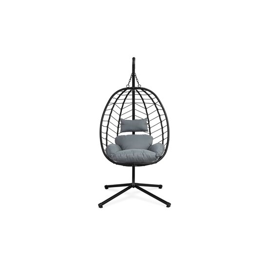 Webshop Outlet Lifa Garden Hangstoel Ei met Standaard – Stijlvol ontspannen in jouw tuin of balkon