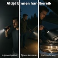 FlinQ FlinQ Military Flashlight 2-pack: Krachtige en Robuuste Zaklampen voor Elk Avontuur