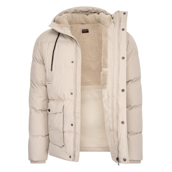 Cappuccino Cappuccino Italia Moorland Winterjas met Capuchon