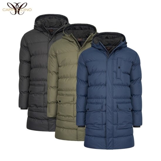 Cappuccino Cappuccino Italia AG04 Lange Winterjas met Capuchon