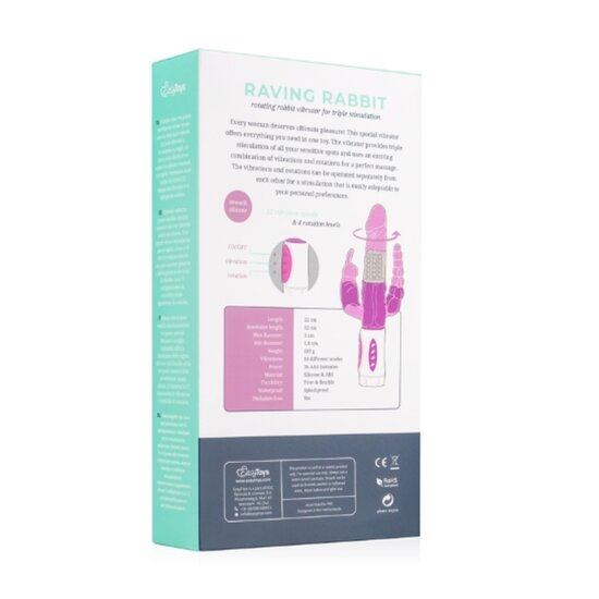 Raving Rabbit Vibrator - Tarzan - Paars - Voor haar