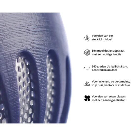 FlinQ FlinQ - Draadloze Muggenvanger 2.0 - UV LED licht