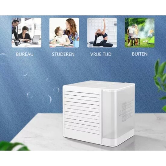 FlinQ FlinQ - Mini Aircooler - Tafelmodel - 2 ventilatiestanden