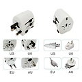 FlinQ Wereldreisstekker - Stopcontact buitenland - Reisadapter EU/UK/US/AUS/AFR - Universeel