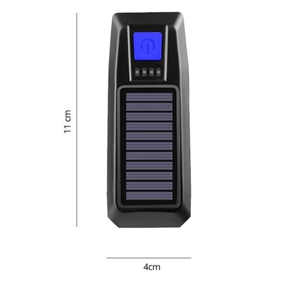 FlinQ FlinQ - Solar Fietsverlichting - Oplaadbare USB Led Fietslamp - Inclusief bel - Waterdicht - 3 Lichtstanden