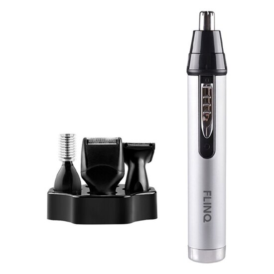 FlinQ FlinQ - Oplaadbare 4 in 1 Baard trimmer - Wenkbrauw Trimmer - Neustrimmer - Oortrimmer - Scheerapparaat - Oplaadbaar