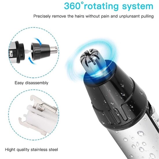 FlinQ FlinQ - Oplaadbare 4 in 1 Baard trimmer - Wenkbrauw Trimmer - Neustrimmer - Oortrimmer - Scheerapparaat - Oplaadbaar