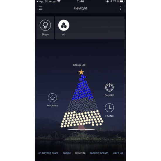 FlinQ FlinQ - 160 LED Slimme RGB Lichtketting - Voor de Kerstboom
