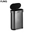 FlinQ FlinQ Detachable Sensor Bin 60L – Slimme Opvouwbare Prullenbak in Titanium Alloy